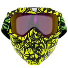 Защитная маска-трансформер очки пол-лица SP-Sport MZ-S Салатовый-Черный - изображение 1