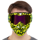 Защитная маска-трансформер очки пол-лица SP-Sport MZ-S Салатовый-Черный - изображение 4