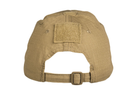 Бейсболка тактическая Койот Mil-Tec TACTICAL BASEBALL CAP COYOTE (12319005) - изображение 3