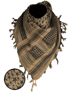 Арафатка шарф-шемаг тактическая Mil-Tec One size Койот, Черный HALSTUCH 'SHEMAGH' 110X110 см STARS COYO/SCHW (12609405) - изображение 1