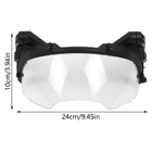Тактические флип очки Vulpo с прозрачыми стеклами (Черный) - изображение 3