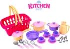Zestaw naczyń kuchennych Technok z koszykiem Różowo-fioletowy 28 szt (4823037604449) - obraz 2