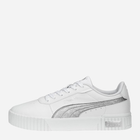 Tenisówki damskie z eko skóry Puma Carina 2.0 Space Metallics 389387-02 40.5 Białe (4065452685225)