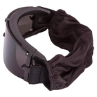 Очки защитные маска со сменными линзами и чехлом SILVER KNIGHT TY-X800 Черный - изображение 3
