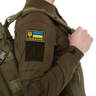 Шеврон патч на липучці "UKRAINE" чорний-жовтий-блакитний TY-9919 - зображення 4