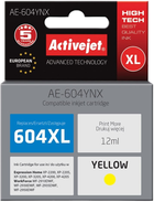 Wkład atramentowy Activejet do Epson 604XL C13T10H44010 Supreme Yellow (AE-604YNX) - obraz 1