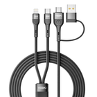 Кабель для зарядки и обмена данными USB YOKI YK-UN91 UNIVERSE USB-A/Type-C to Type-C/Lightning 100W (5A/20V) 1.2m Черный