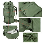 Рюкзак полевой с рамой 75L Olive - изображение 5