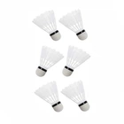Набор воланов нейлоновых для бадминтона Newt Badminton Shuttlecocks 6 шт белые NE-BD-004W