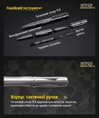 Титанова ручка з вольфрамовим склобоєм Nitecore NTP20 - зображення 4