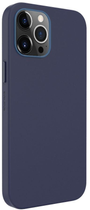 Etui plecki Evelatus Genuine Leather case with MagSafe do Apple iPhone 12 Pro Max Blue (4752192064181) - obraz 1