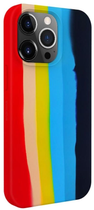 Etui plecki Evelatus Silicone case Multi-Colored do Apple iPhone 14 Pro Max Rainbow (4752192063382) - obraz 1