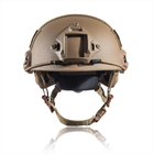 Каска Шлем тактический "FAST" Баллистический уровень защиты NIJ IIIA. Кевларовый Койот. - изображение 6