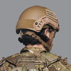 Каска Шлем тактический "FAST" Баллистический уровень защиты NIJ IIIA. Кевларовый Койот. - изображение 10
