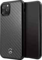 Панель Mercedes-Benz Hard Case Leather Carbon Fiber для Apple iPhone 11 Pro Max Black (3700740460405) - зображення 1