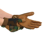 Перчатки тактические с закрытыми пальцами Military Rangers BC-8799 XL Камуфляж Woodland - изображение 3