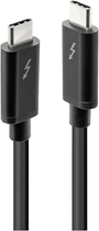 Kabel Lindy USB Type-C - USB Type-C M/M 2 m Black (4002888415576) - obraz 1