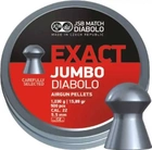 Кулі пневматичні JSB Diabolo Exact Jumbo Кал. 5.52 мм Вес - 1.03 г 250 шт/уп - зображення 1