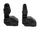 Набір: цілик та мушка DLG Tactical (DLG-166) Low Profile складні на планку Pitcatinny (чорний) - зображення 3