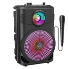 Портативная беспроводная Bluetooth колонка акустика с микрофоном HOCO Mature outdoor BT speaker BS46 | BT5.0, MP3, DC, USB/AUХ/TF/TWS/FM | Черный