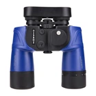 Бинокль Carbon 10x50 Blue с дальномерной сеткой и компасом
