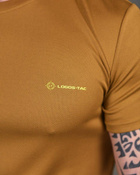 Тактическая мужская потоотводящая футболка Logos-Tac 2XL койот (86913) - изображение 4