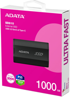 SSD dysk Adata SD810 1TB 2.5" USB Type-C 3D NAND TLC Black (SD810-1000G-CBK) - obraz 6