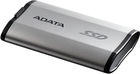 SSD dysk Adata SD810 2TB 2.5" USB Type-C 3D NAND TLC Silver (SD810-2000G-CSG) - obraz 3