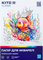 Бумага для акварели Kite Classic А4 200 г/м2 10 листов (K-267)