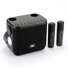 Портативна колонка TG545DK 10W з ліхтариком і двома мікрофонами Black