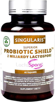 Probiotyk Singularis Singularis Shield 2 mld Lactospore 60 caps (5903263262602) - obraz 1