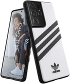 Etui plecki Adidas OR do Samsung Galaxy S21 Ultra White/Black (8718846090827) - obraz 1