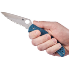 Ніж Spyderco Endura 4 Lightweight K390 Serrated Blue (C10FSK390) - зображення 5