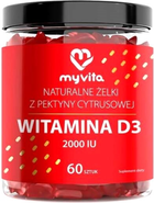 Цукерки жувальні Proness MyVita Vitamin D3 2000 IU 60 шт (5903021593030) - зображення 1