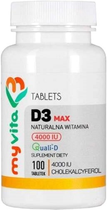 Witamina D3 Proness MyVita Forte 4000 IU 100 tabs (5906874332238)