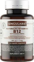 Witamina B12 Singularis Natural Methylcobalamin 990 Mcg + Bioperine 1 Mg 120 caps (5907796631751) - obraz 1