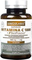 Witamina C Singularis Superior 1000 + BioPerine 1 Mg 60 caps (5903263262190) - obraz 1