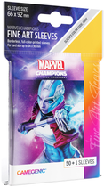 Сорочки для карт Gamegenic до гри Marvel Champions Fine Art Sleeves 66 x 92 мм Nebula 50 + 1 шт (4251715410653)