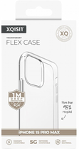 Панель Xqisit Flex Case для Apple iPhone 15 Pro Max Transparent (4029948227511) - зображення 4