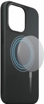 Etui plecki Xqisit Silicone Case MagSafe do Apple iPhone 14 Pro Max Black (4029948219707) - obraz 3