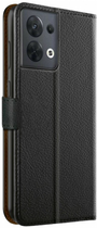 Etui z klapką Xqisit Slim Wallet Selection do Oppo Reno 8 Black (4029948221205) - obraz 3