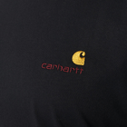 Koszulka bawełniana długa męska Carhartt WIP S/S American Script W I032218-89XX M Czarna (4064958660804) - obraz 3