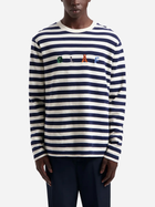 Longsleeve męski Olaf Stripe Sans LS M990103 L Biały/Ciemnogranatowy (8720104715496) - obraz 1