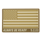 Нашивка 5.11 Tactical USA Patch Coyote (81024-120) - зображення 1