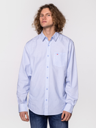 Koszula męska bawełniana Lee Cooper WALTER-9138 2XL Błękitna (5904347389680) - obraz 1