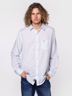 Koszula męska bawełniana Lee Cooper WILL-9144 L Biały/Niebieski (5904347389703) - obraz 3