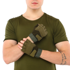 Перчатки тактические с открытыми пальцами BLACKHAWK BC-4380 L Оливковый - изображение 5