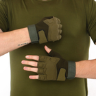 Перчатки тактические с открытыми пальцами BLACKHAWK BC-4380 L Оливковый - изображение 6