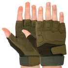Перчатки тактические с открытыми пальцами BLACKHAWK BC-4380 XL Оливковый - изображение 1