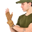 Перчатки тактические с открытыми пальцами BLACKHAWK BC-4380 XL Койот - изображение 7